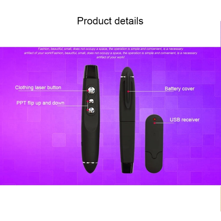 Powerpoint Clickers Rf PP-1000 Multimedia Presentation Remote PowerPoint Clicker 2.4GHz RF La ...