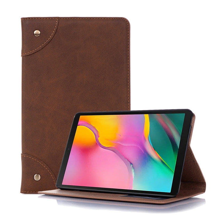 Retro Book Style Horizontal Flip Leather Case for Galaxy Tab A