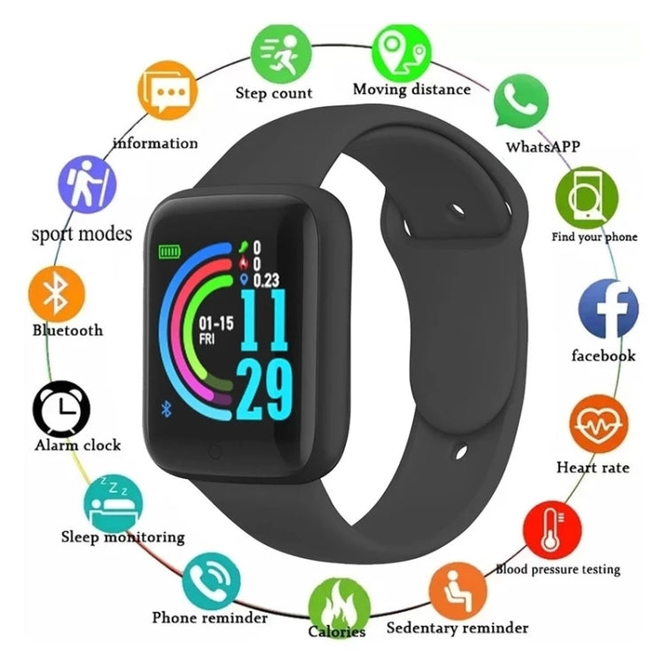 D20S inch Color Screen Smart Watch,Support Heart Rate