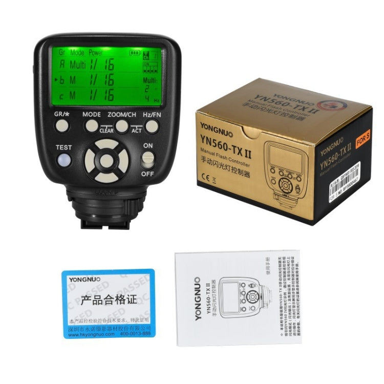 For Nikon Version YONGNUO YN560-TX II Studio Light Trigger