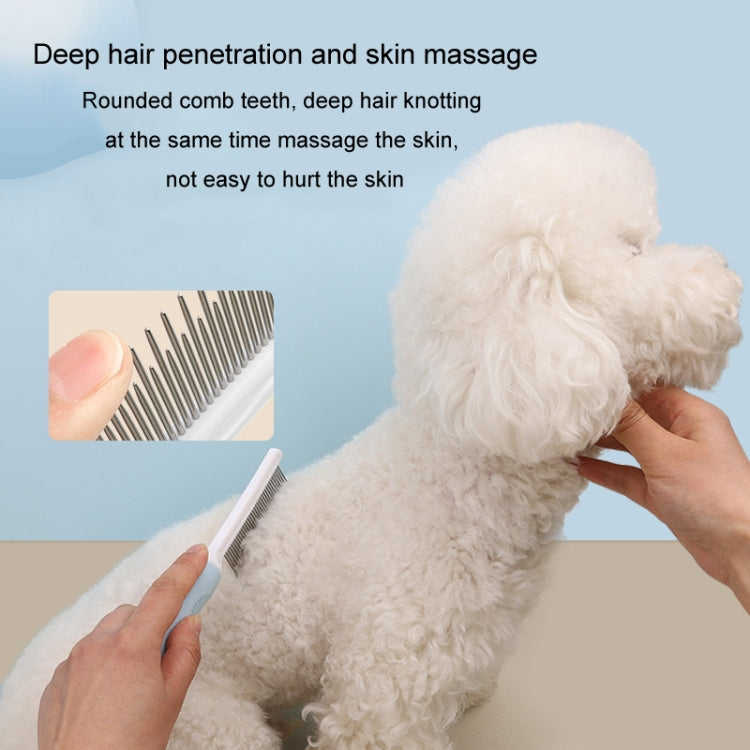 Pet Cats Grooming Needle Comb Dogs De-Floating Hair Cleaning Comb, Style: Sparse Teeth (Green)