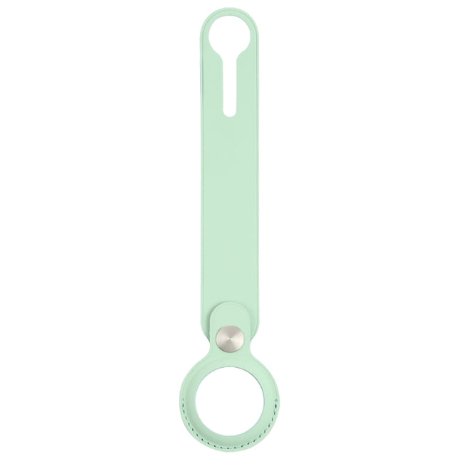 Anti-scratch Polyurethane Case Cover with Hang Loop for AirTag (Green)-garmade.com