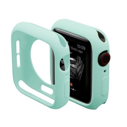 ENKAY Hat-Prince 2 in 1 TPU Semi-clad Protective Shell + 3D Full Screen PET Curved Heat Bending HD Screen Protector for Apple Watch Series 5 & 4 40mm(Green)-garmade.com