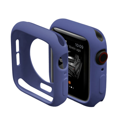 ENKAY Hat-Prince 2 in 1 TPU Semi-clad Protective Shell + 3D Full Screen PET Curved Heat Bending HD Screen Protector for Apple Watch Series 5 & 4 40mm(Blue)-garmade.com