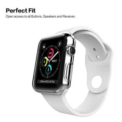 For Apple Watch Series 3 38mm Transparent PC Protective Case-garmade.com