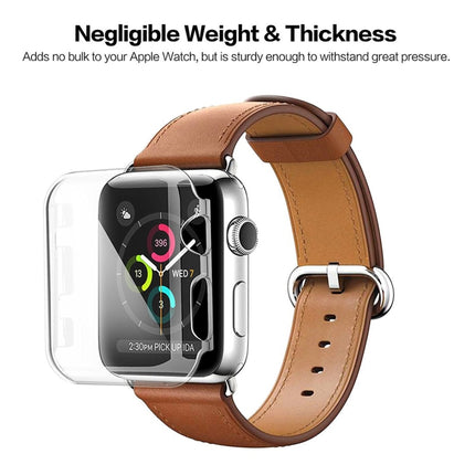 For Apple Watch Series 3 38mm Transparent PC Protective Case-garmade.com