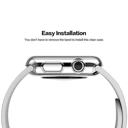For Apple Watch Series 3 42mm Transparent PC Protective Case-garmade.com