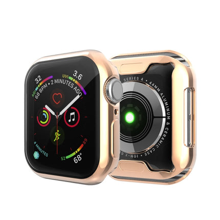 Full Coverage Plating TPU Case for Apple Watch Series 5 & 4 40mm(Rose Gold)-garmade.com