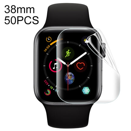 50 PCS For Apple Watch 38mm Soft Hydrogel Film Full Cover Front Protector-garmade.com