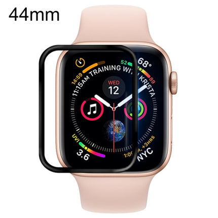 For Apple Watch Series 5 & 4 44mm Soft PET Film Full Cover Screen Protector(Black)-garmade.com