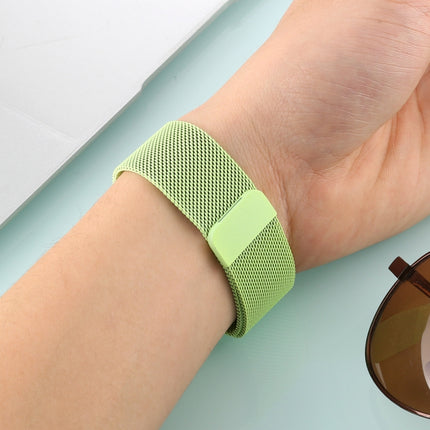 For Apple Watch Series 6 & SE & 5 & 4 40mm / 3 & 2 & 1 38mm Color-changing Magnetic Nylon Watch Strap (Green)-garmade.com