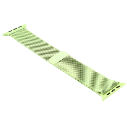 For Apple Watch Series 6 & SE & 5 & 4 44mm / 3 & 2 & 1 42mm Color-changing Magnetic Nylon Watch Strap (Green)-garmade.com