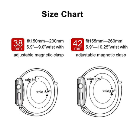 For Apple Watch Series 6 & SE & 5 & 4 44mm / 3 & 2 & 1 42mm Color-changing Magnetic Nylon Watch Strap (Sky Blue)-garmade.com