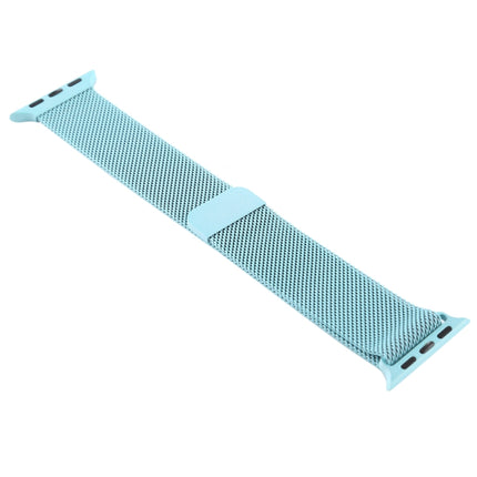 For Apple Watch Series 6 & SE & 5 & 4 44mm / 3 & 2 & 1 42mm Color-changing Magnetic Nylon Watch Strap (Baby Blue)-garmade.com