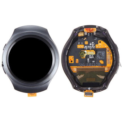 LCD Screen and Digitizer Full Assembly With Frame for Samsung Galaxy Gear S2 SM-R720(Black)-garmade.com