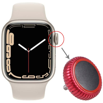 Watch Crown Nut Replacement For Apple Watch Series 7 (LTE) (Red)-garmade.com
