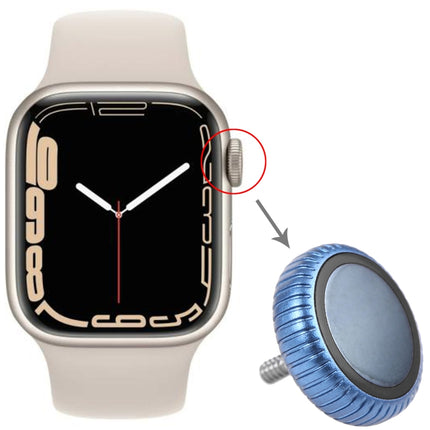 Watch Crown Nut Replacement For Apple Watch Series 7 (GPS) (Blue)-garmade.com