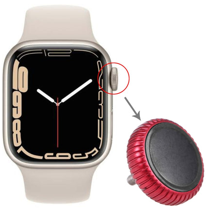 Watch Crown Nut Replacement For Apple Watch Series 7 (GPS) (Red)-garmade.com