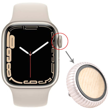 Watch Crown Nut Replacement For Apple Watch Series 7 (GPS) (Silver)-garmade.com