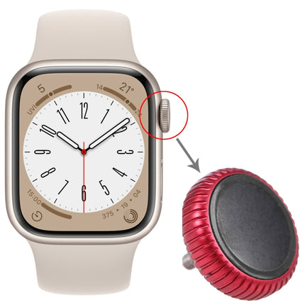 Watch Crown Nut Replacement For Apple Watch Series 8 (GPS) (Red)-garmade.com
