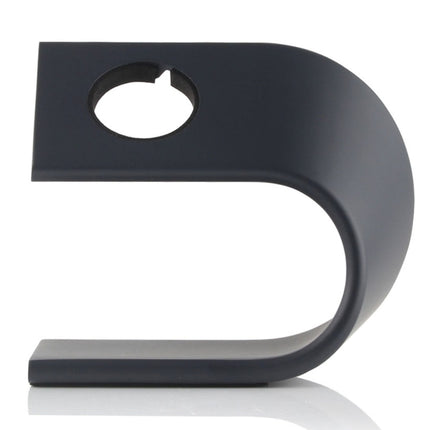For Apple Watch 38mm / 42mm U Shape Aluminum Stand Charger Holder(Black)-garmade.com
