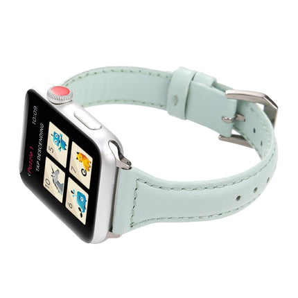 Simple Fashion Genuine Leather T Type Watch Strap for Apple Watch Series 3 & 2 & 1 38mm-garmade.com