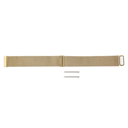 For Fitbit Blaze Watch Loop Magnetic Closure Clasp Stainless Steel Watchband(Gold)-garmade.com