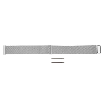 For Fitbit Blaze Watch Loop Magnetic Closure Clasp Stainless Steel Watchband(Silver)-garmade.com