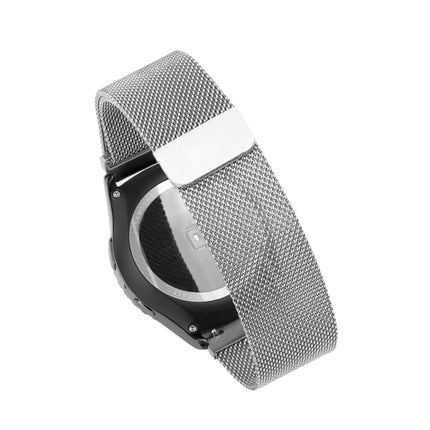 For Samsung Gear S2 Classic / S2 Watch Loop Magnetic Closure Clasp Stainless Steel Watchband(Silver)-garmade.com