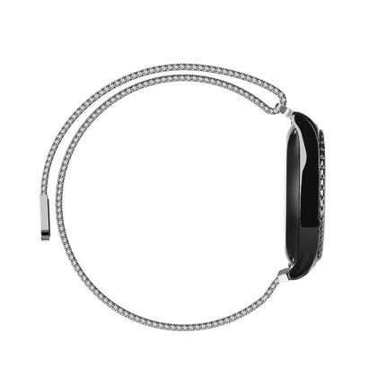 For Samsung Gear S2 Classic / S2 Watch Loop Magnetic Closure Clasp Stainless Steel Watchband(Silver)-garmade.com