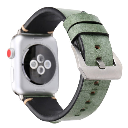 For Apple Watch Series 3 & 2 & 1 42mm Simple Fashion Cowhide Big Eyes Pattern Watch Strap-garmade.com