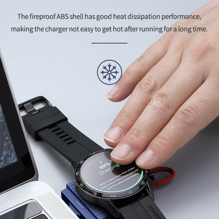 ROCK W26 Portable Magnetic Wireless Charger for Huawei Watch GT / GT2 / Honor Magic Type-C Interface(Blue)-garmade.com