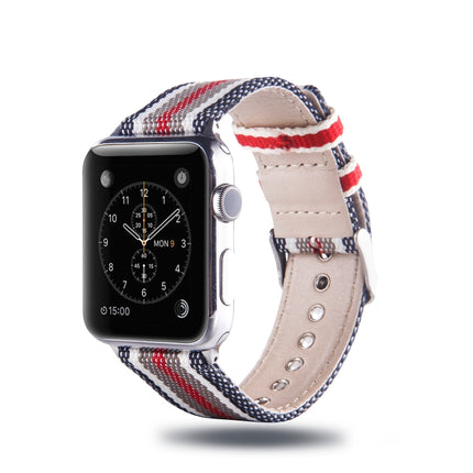 Simple Fashion Nylon Watch Strap for Apple Watch Series 3 & 2 & 1 38mm, with Connector-garmade.com