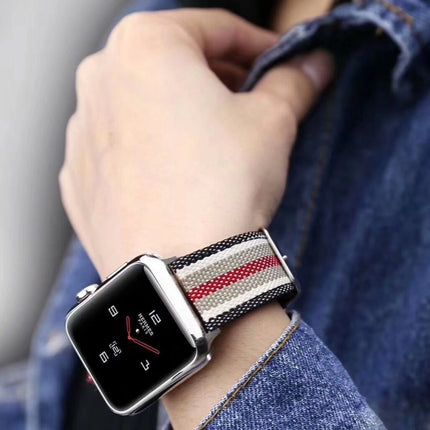 Simple Fashion Nylon Watch Strap for Apple Watch Series 3 & 2 & 1 38mm, with Connector-garmade.com