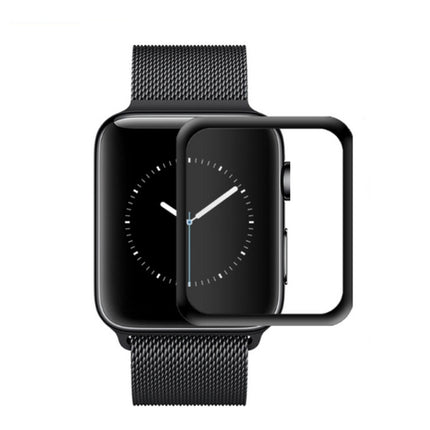 mocolo 0.33mm 9H 3D Round Edge Tempered Glass Film for Apple Watch Series 5 / 4 40mm(Black)-garmade.com