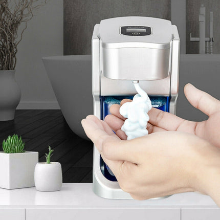 Goddard Non-contact Auto-sensing Foam Intelligent Hand Sanitizer Liquid Soap Dispenser with LED Display(Champagne Gold)-garmade.com