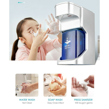 Goddard Non-contact Auto-sensing Foam Intelligent Hand Sanitizer Liquid Soap Dispenser(Space Silver)-garmade.com