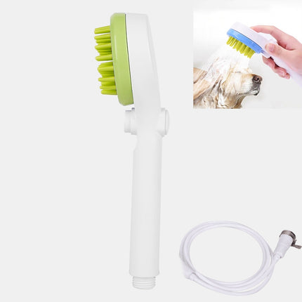 Pet Shower Nozzle Massage Shower, with Hose Universal Joint (Green)-garmade.com