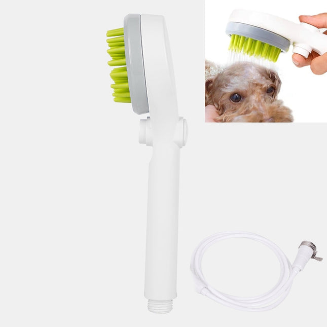 Pet Shower Nozzle Massage Shower, with Hose Universal Joint (Grey)-garmade.com