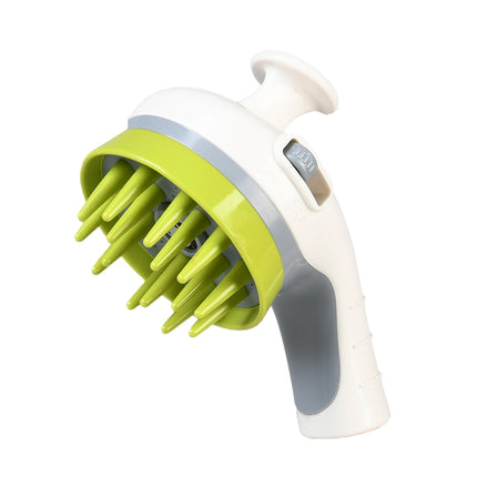 Pet Shower Shower Brush with Non-slip Handle Nozzle(White)-garmade.com
