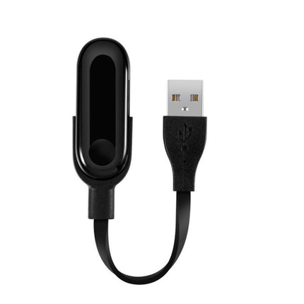 Pure Copper Wire Core Bracelet USB Charger for Xiaomi Mi Band 3(Black)-garmade.com