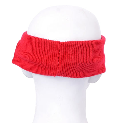 Knitted Bluetooth Headsfree Sport Music Headband with Mic for iPhone / Samsung and Other Bluetooth Devices(Red)-garmade.com