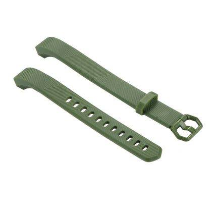 For Fitbit Alta Smart Watch Silicone Watchband, Length: about 23.8cm(Army Green)-garmade.com