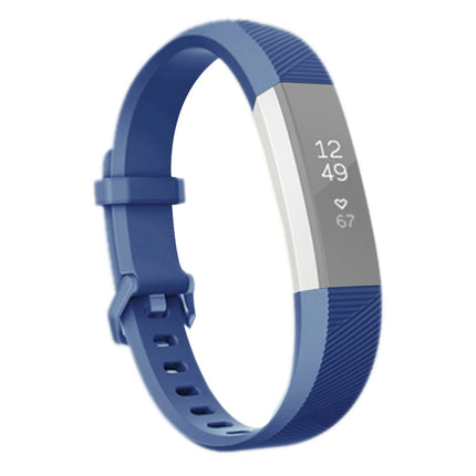 For Fitbit Alta Smart Watch Silicone Watchband, Length: about 23.8cm(Blue)-garmade.com