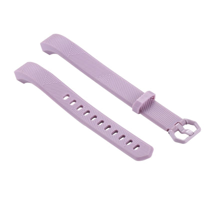 For Fitbit Alta Smart Watch Silicone Watchband, Length: about 23.8cm(Light Purple)-garmade.com