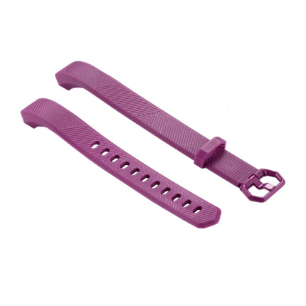 For Fitbit Alta Smart Watch Silicone Watchband, Length: about 23.8cm(Purple)-garmade.com