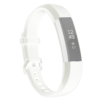 For Fitbit Alta Smart Watch Silicone Watchband, Length: about 23.8cm(White)-garmade.com