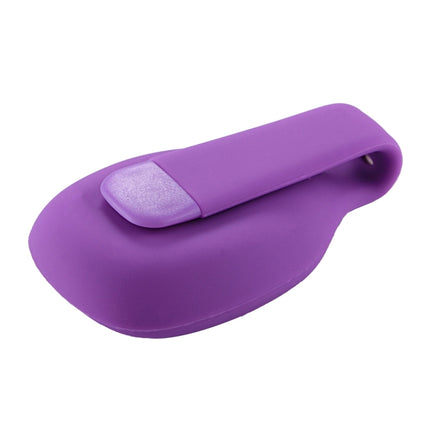 For Fitbit Zip Smart Watch Clip Style Silicone Case, Size: 5.2x3.2x1.3cm(Purple)-garmade.com