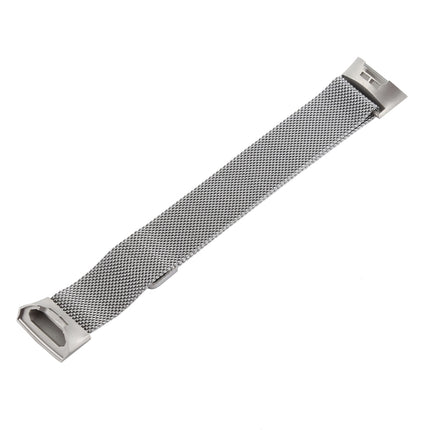 Metal Wrist Strap Watch Band for Fitbit Charge 3 (Silver)-garmade.com
