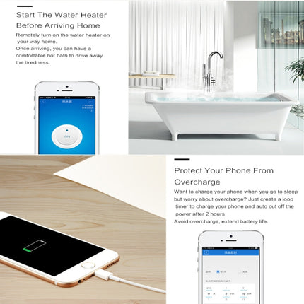 Sonoff S26 WiFi Smart Power Plug Socket Wireless Remote Control Timer Power Switch, Compatible with Alexa and Google Home, Support iOS and Android, US Plug-garmade.com